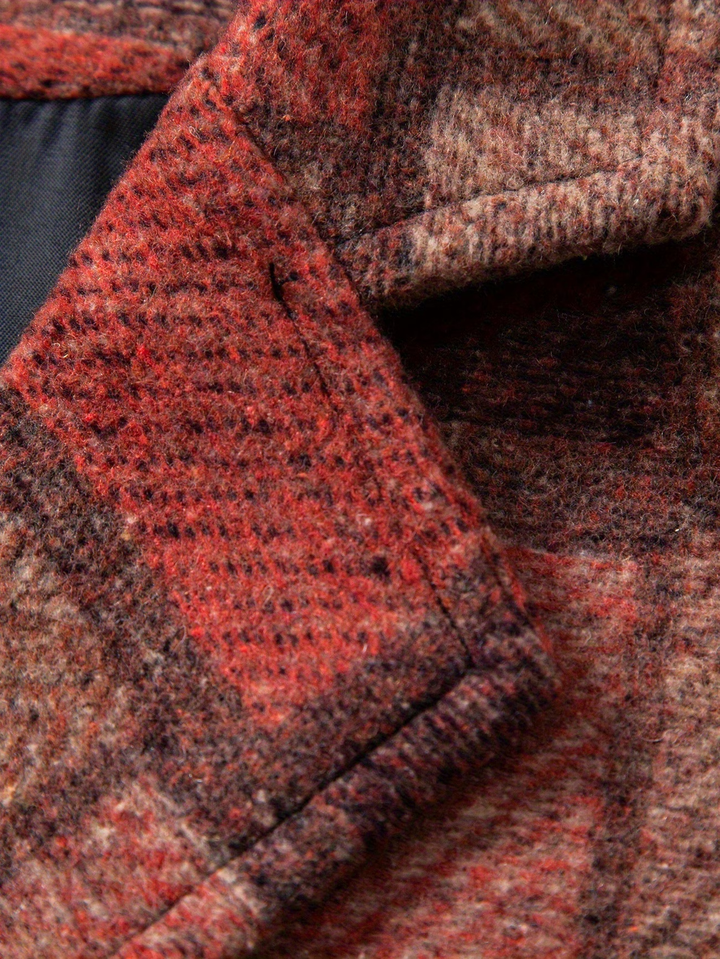 Leo | Chaleco de Tweed Patchwork con Patrón Espiga