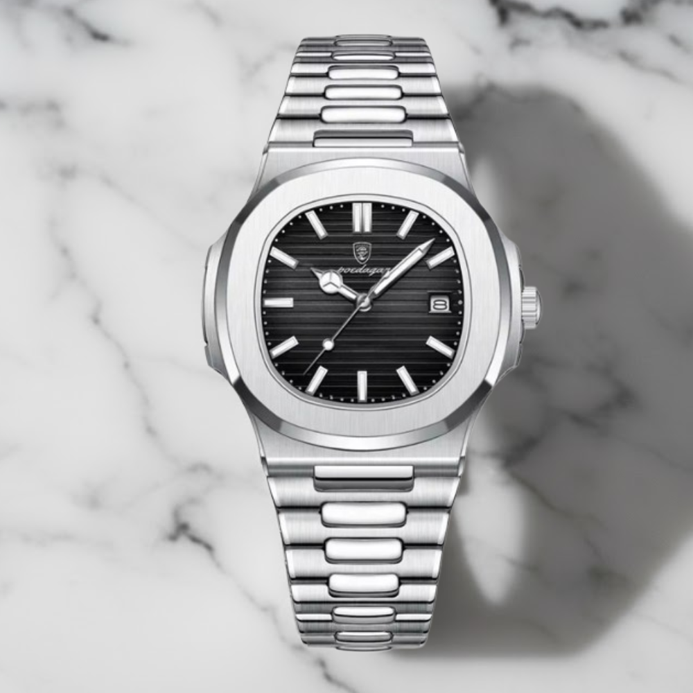 Hugo | Reloj de acero atemporal para hombre