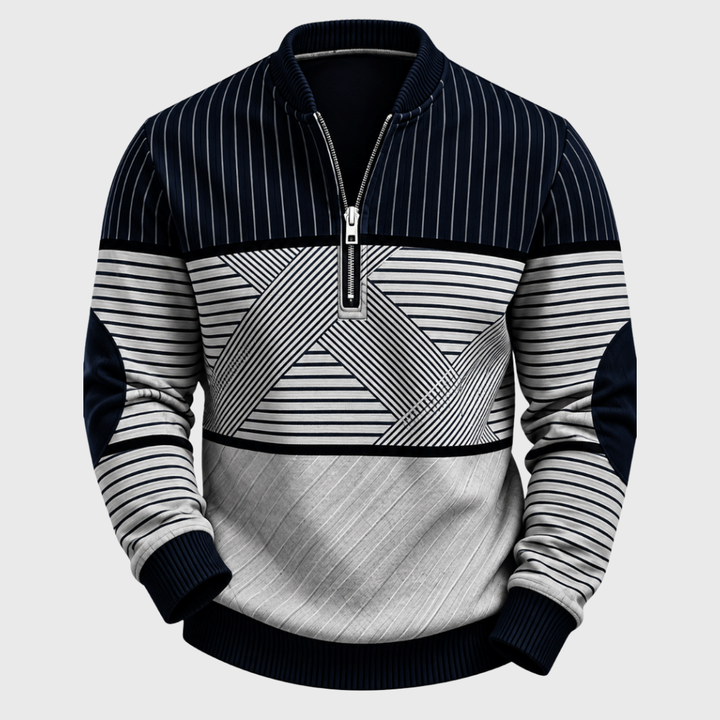 Vanellio | Jersey de hombre refinado con media cremallera.