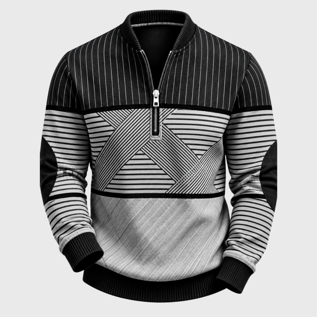 Vanellio | Jersey de hombre refinado con media cremallera.