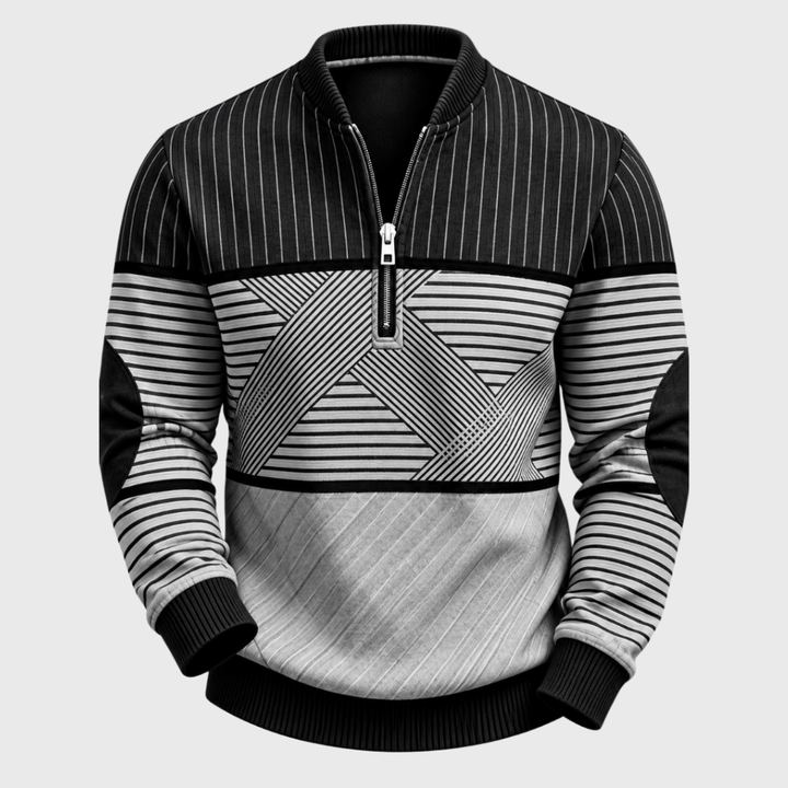 Vanellio | Jersey de hombre refinado con media cremallera.