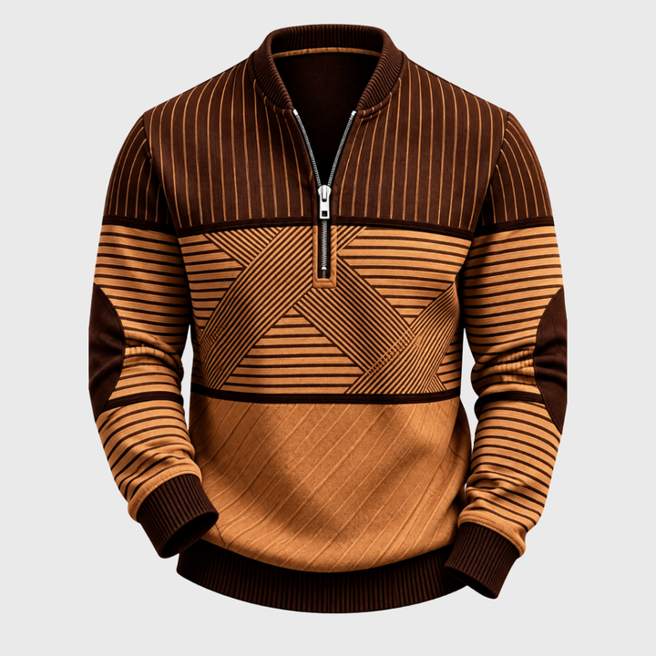 Vanellio | Jersey de hombre refinado con media cremallera.