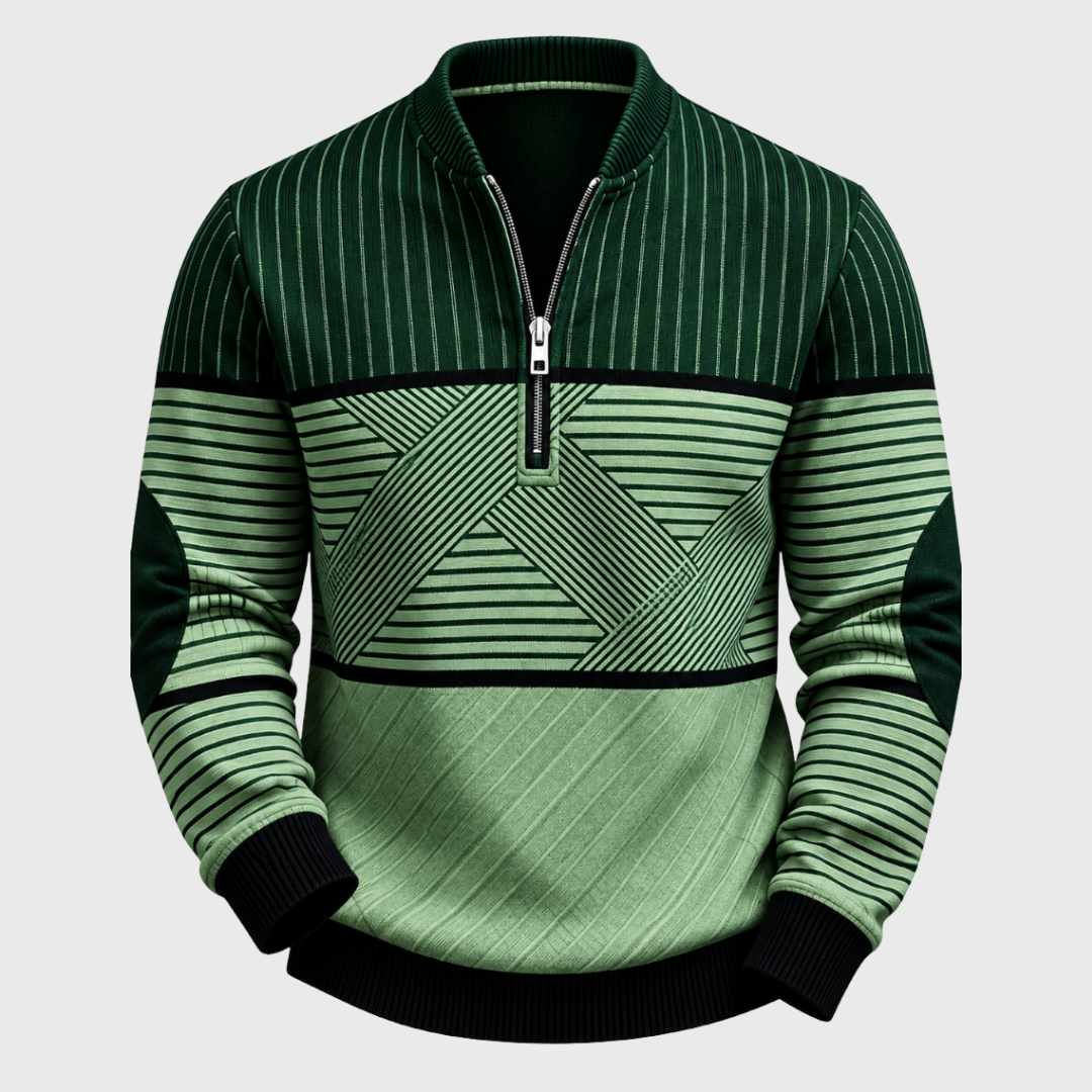 Vanellio | Jersey de hombre refinado con media cremallera.