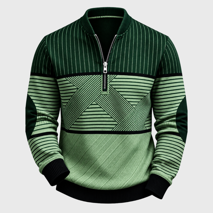 Vanellio | Jersey de hombre refinado con media cremallera.
