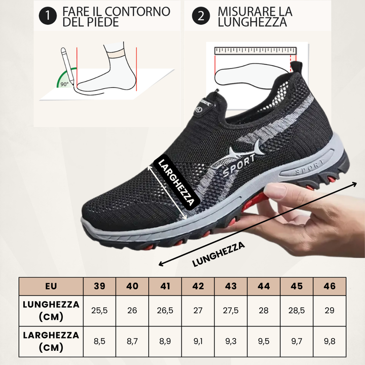 Julien | Zapatos ligeros sin cordones para hombre