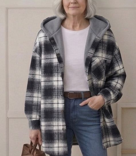 Piper | Camisa-Chamarra de Franela con Capucha