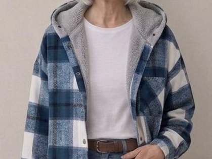 Piper | Camisa-Chamarra de Franela con Capucha