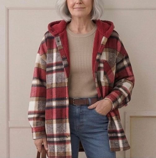Piper | Camisa-Chamarra de Franela con Capucha