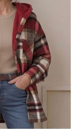Piper | Camisa-Chamarra de Franela con Capucha