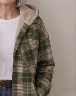 Piper | Camisa-Chamarra de Franela con Capucha