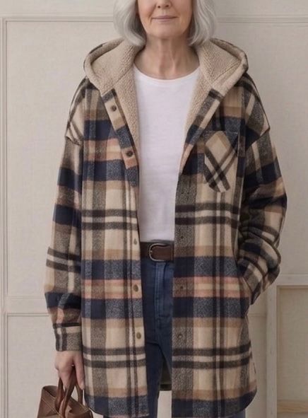 Piper | Camisa-Chamarra de Franela con Capucha