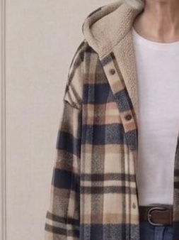 Piper | Camisa-Chamarra de Franela con Capucha