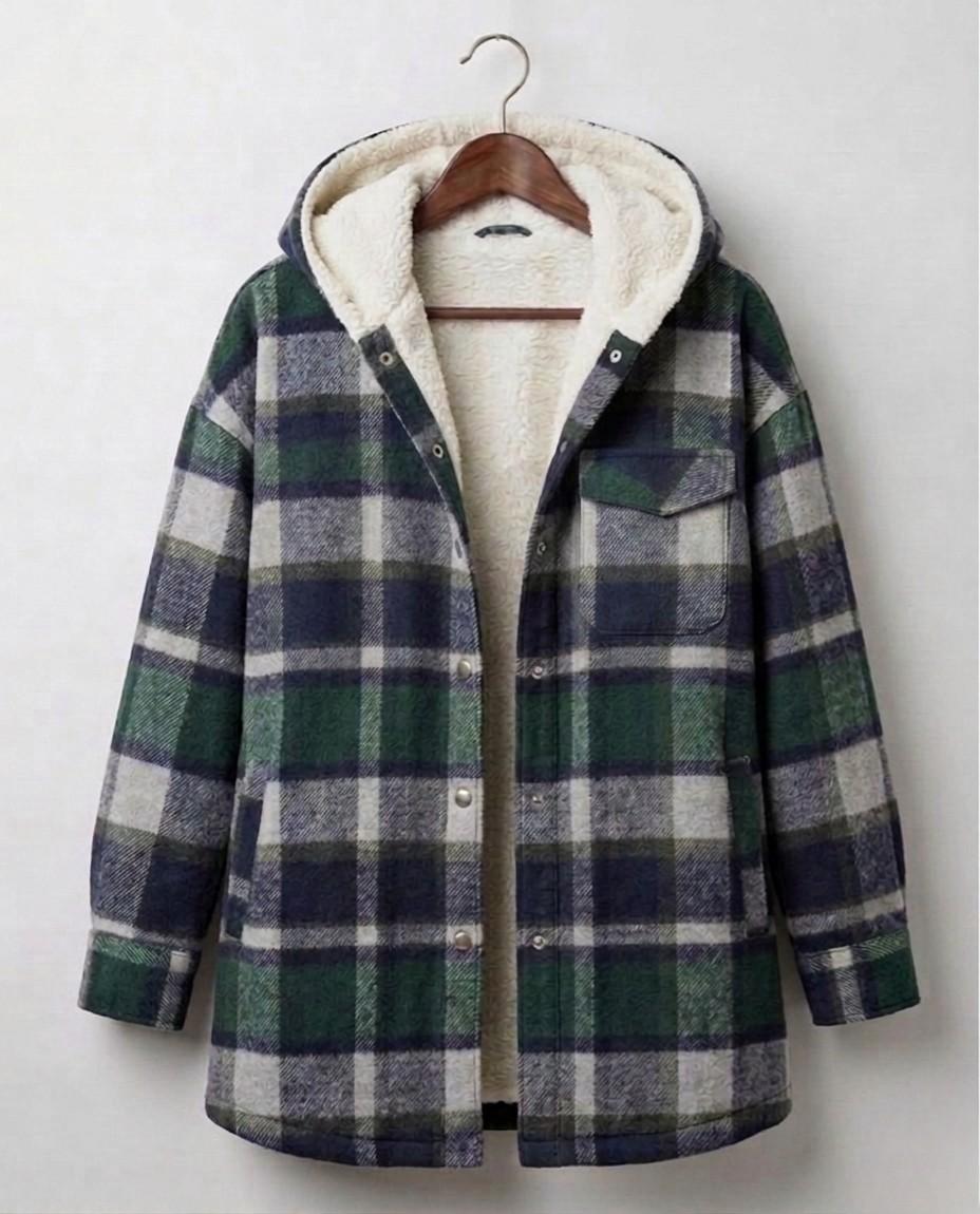 Piper | Camisa-Chamarra de Franela con Capucha