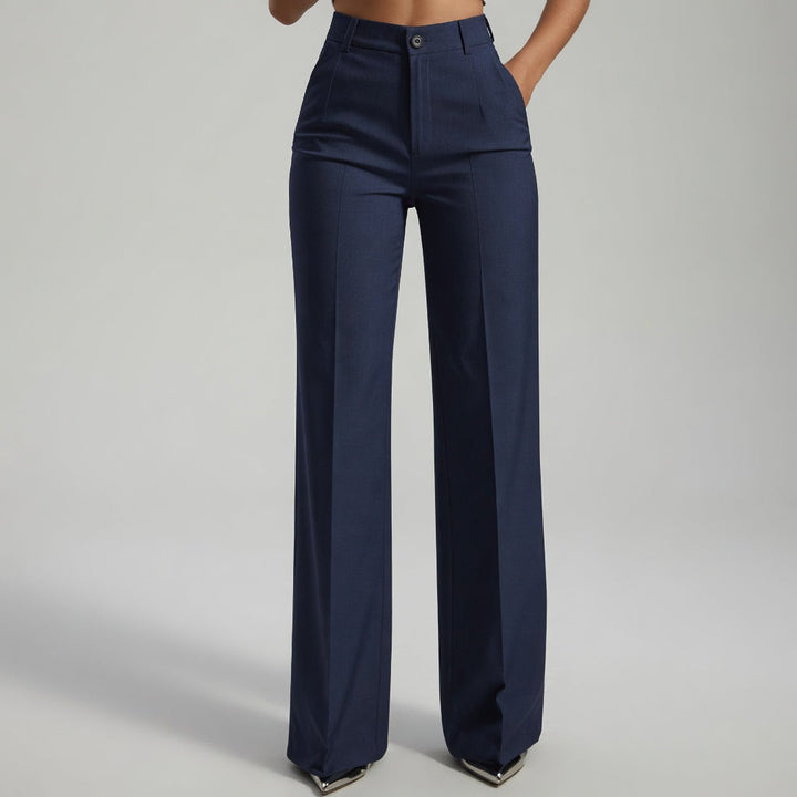 Gaelle | Pantalón recto de cintura alta