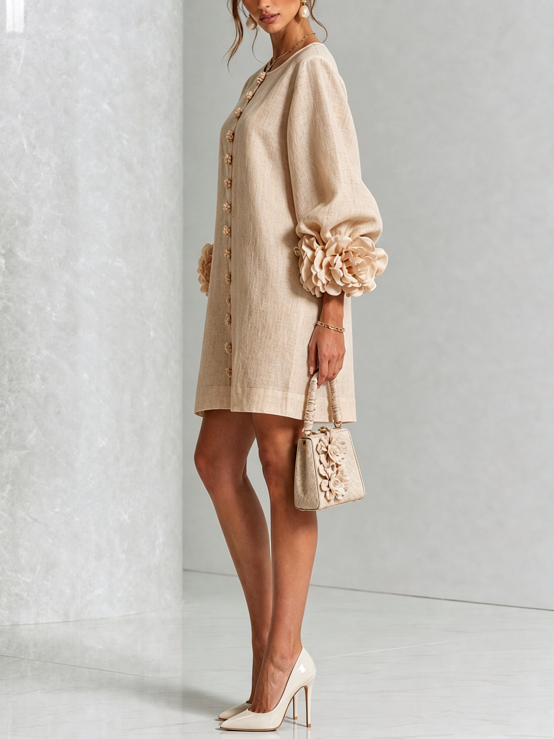 Lola | Minivestido Floral con Botones