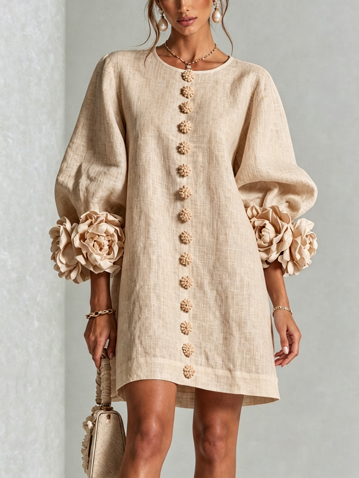 Lola | Minivestido Floral con Botones