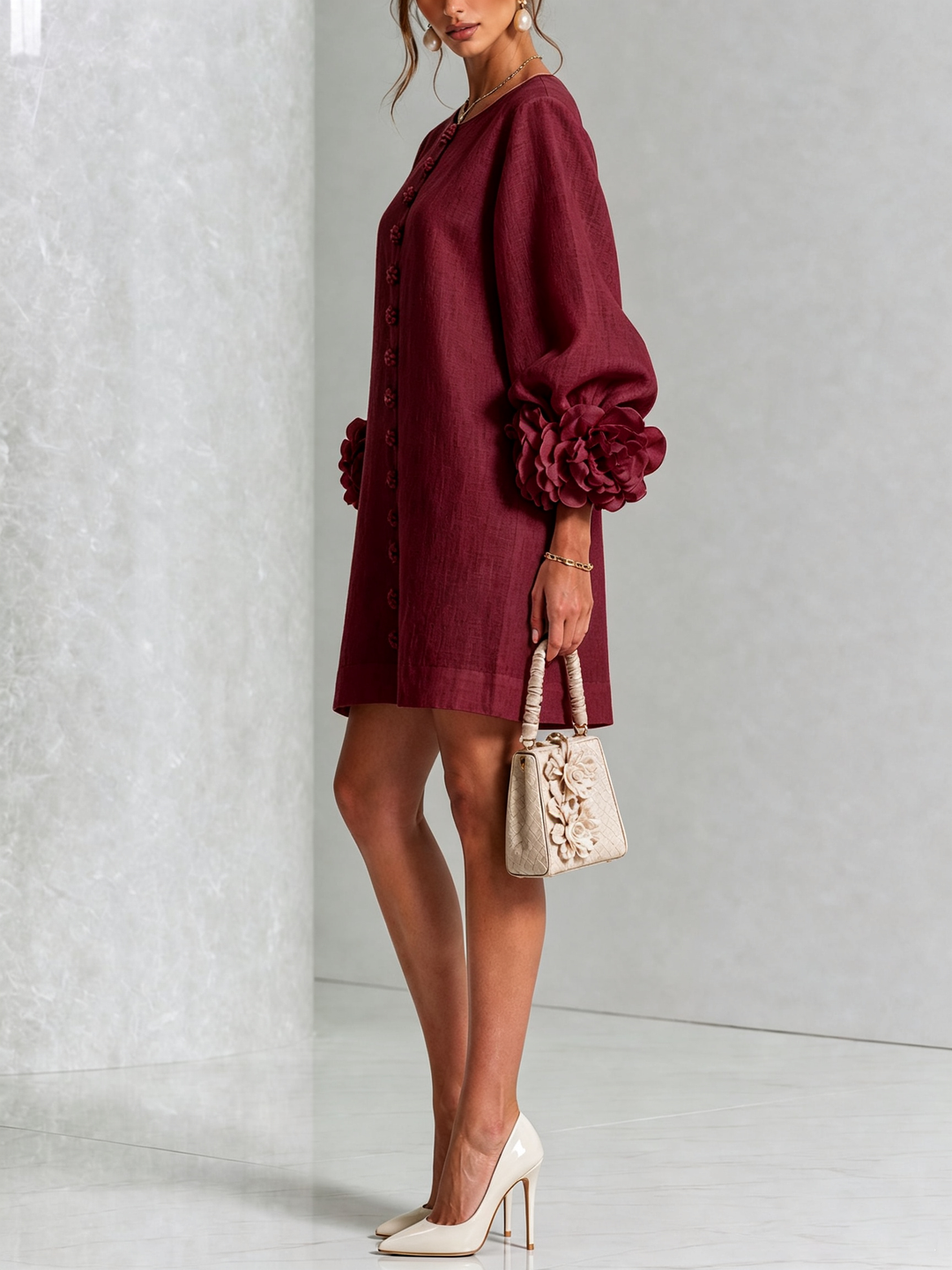 Lola | Minivestido Floral con Botones