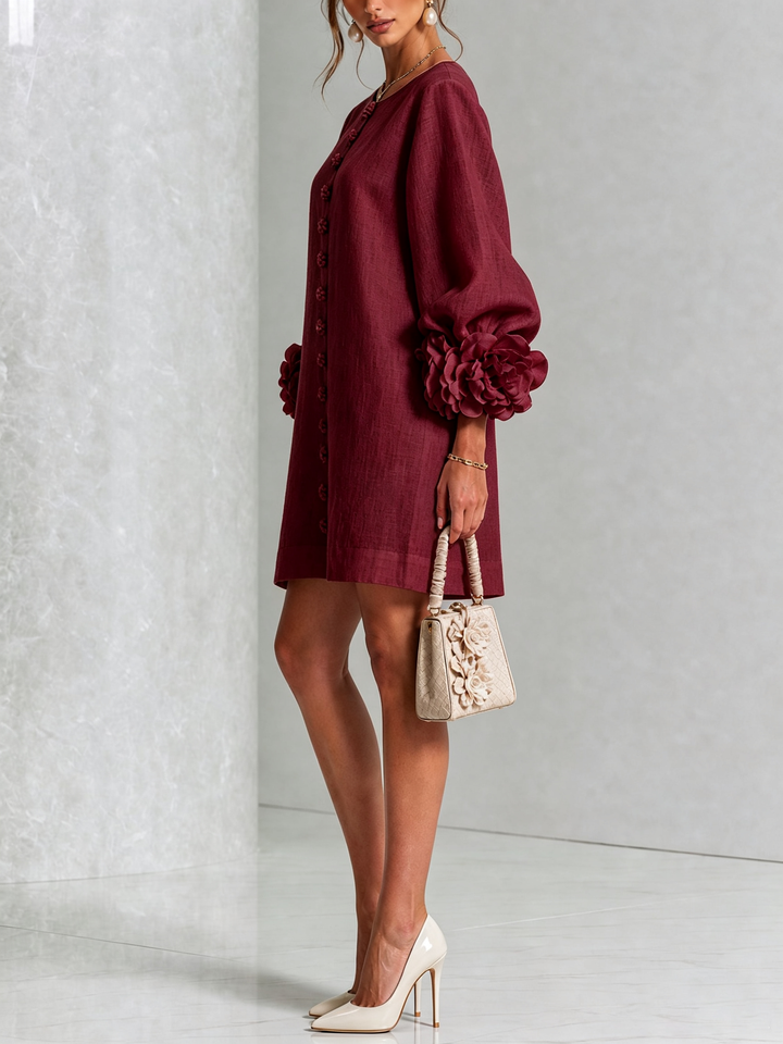 Lola | Minivestido Floral con Botones