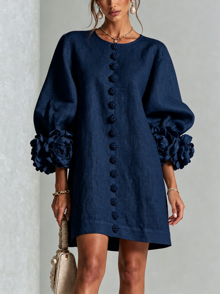 Lola | Minivestido Floral con Botones