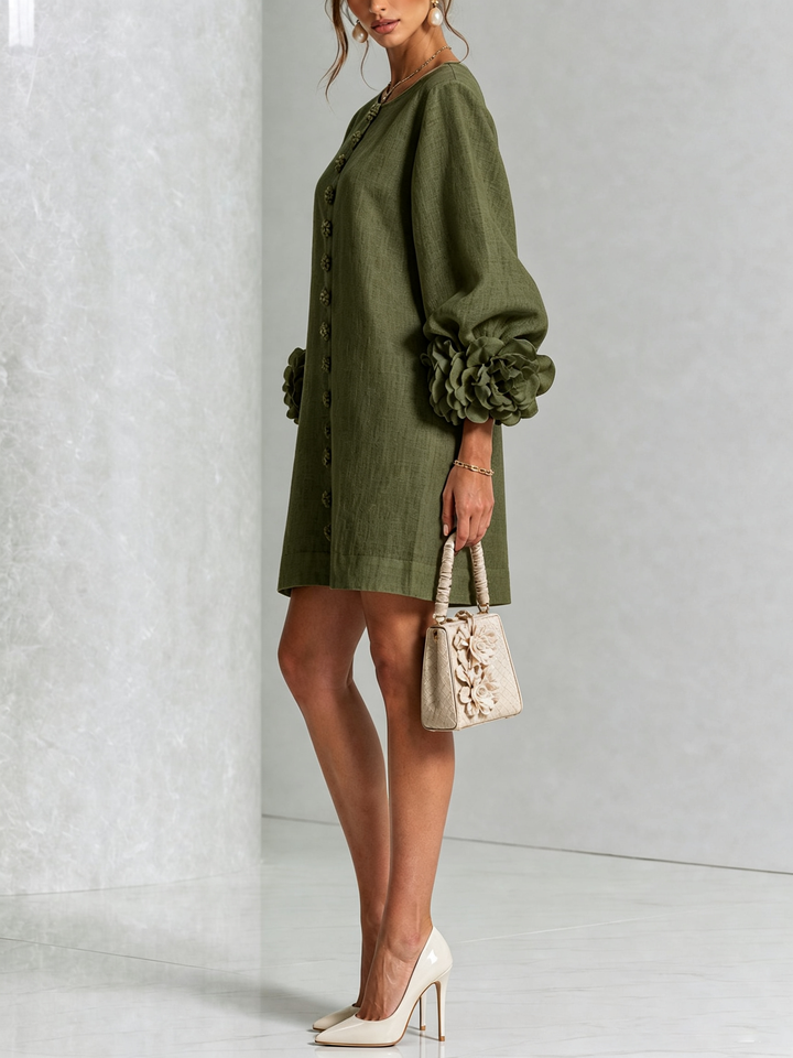 Lola | Minivestido Floral con Botones
