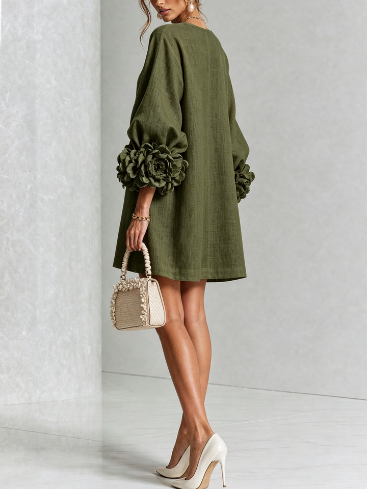 Lola | Minivestido Floral con Botones