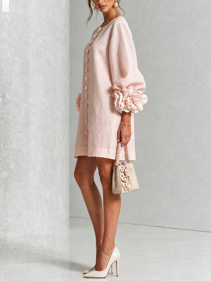 Lola | Minivestido Floral con Botones