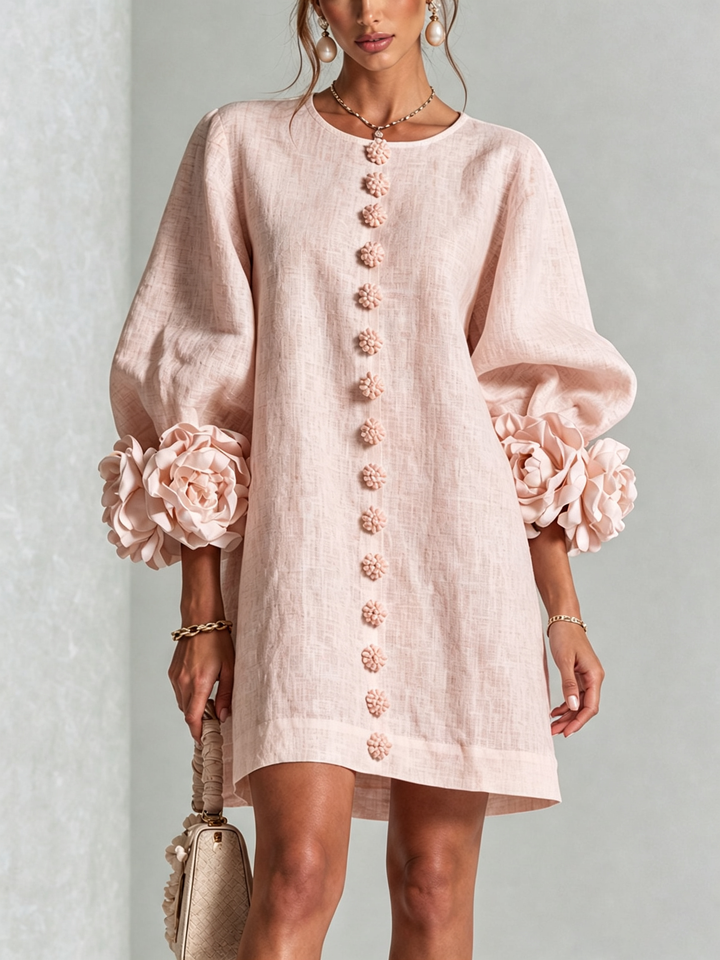 Lola | Minivestido Floral con Botones