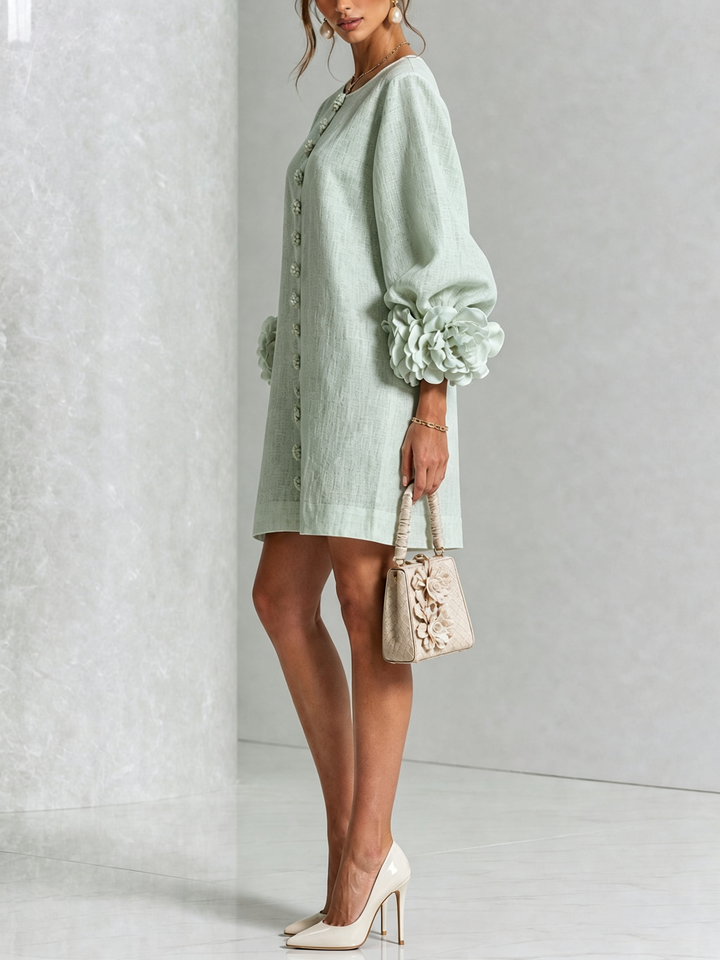 Lola | Minivestido Floral con Botones