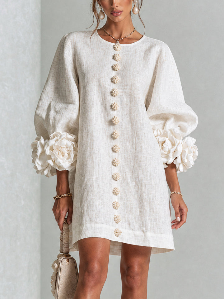 Lola | Minivestido Floral con Botones