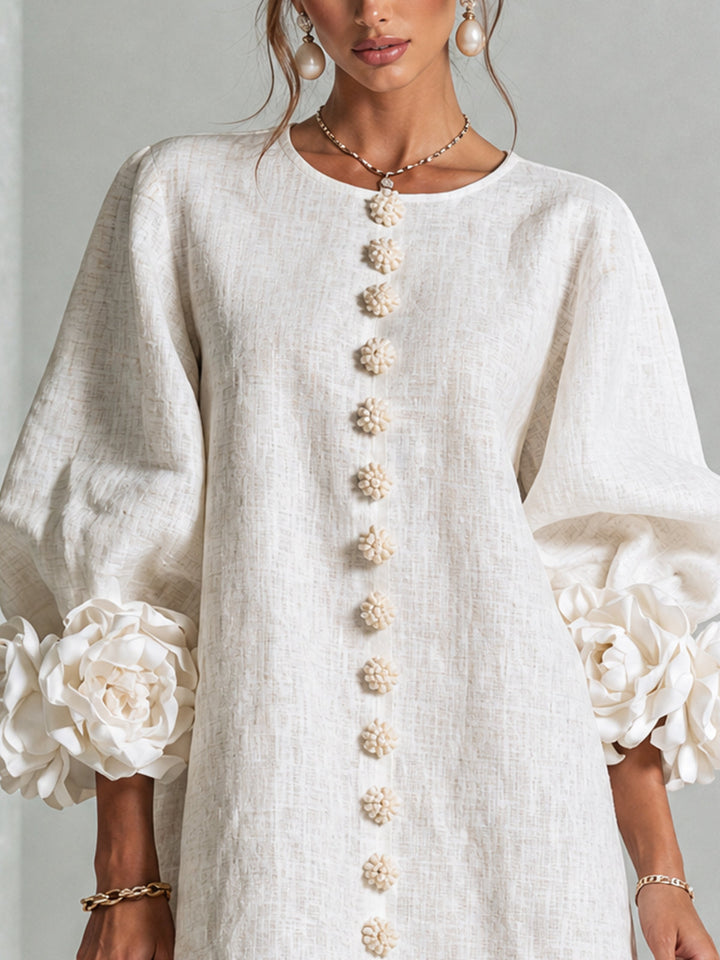 Lola | Minivestido Floral con Botones