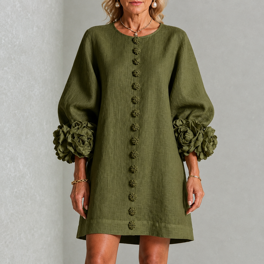 Lola | Minivestido Floral con Botones