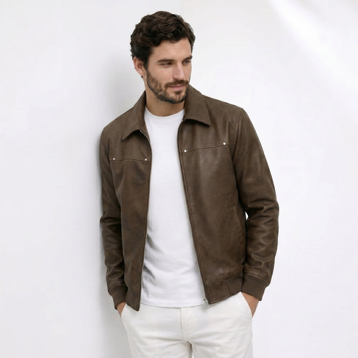 Donovan | Cazadora Bomber de Piel
