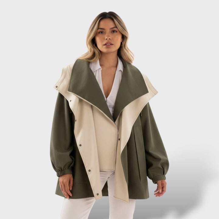 Sofi | Gabardina Elegante de Algodón Resistente al Agua