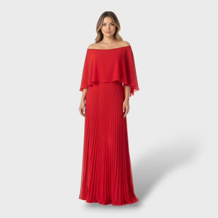Mariela | Vestido elegante manga murciélago