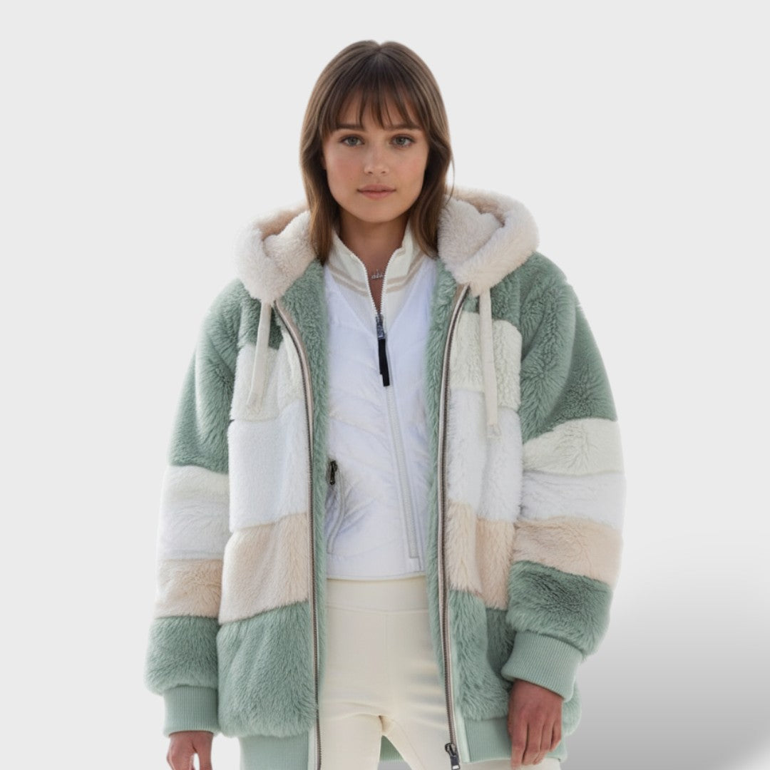 Valeria | Chamarra de Invierno con Capucha y Cremallera