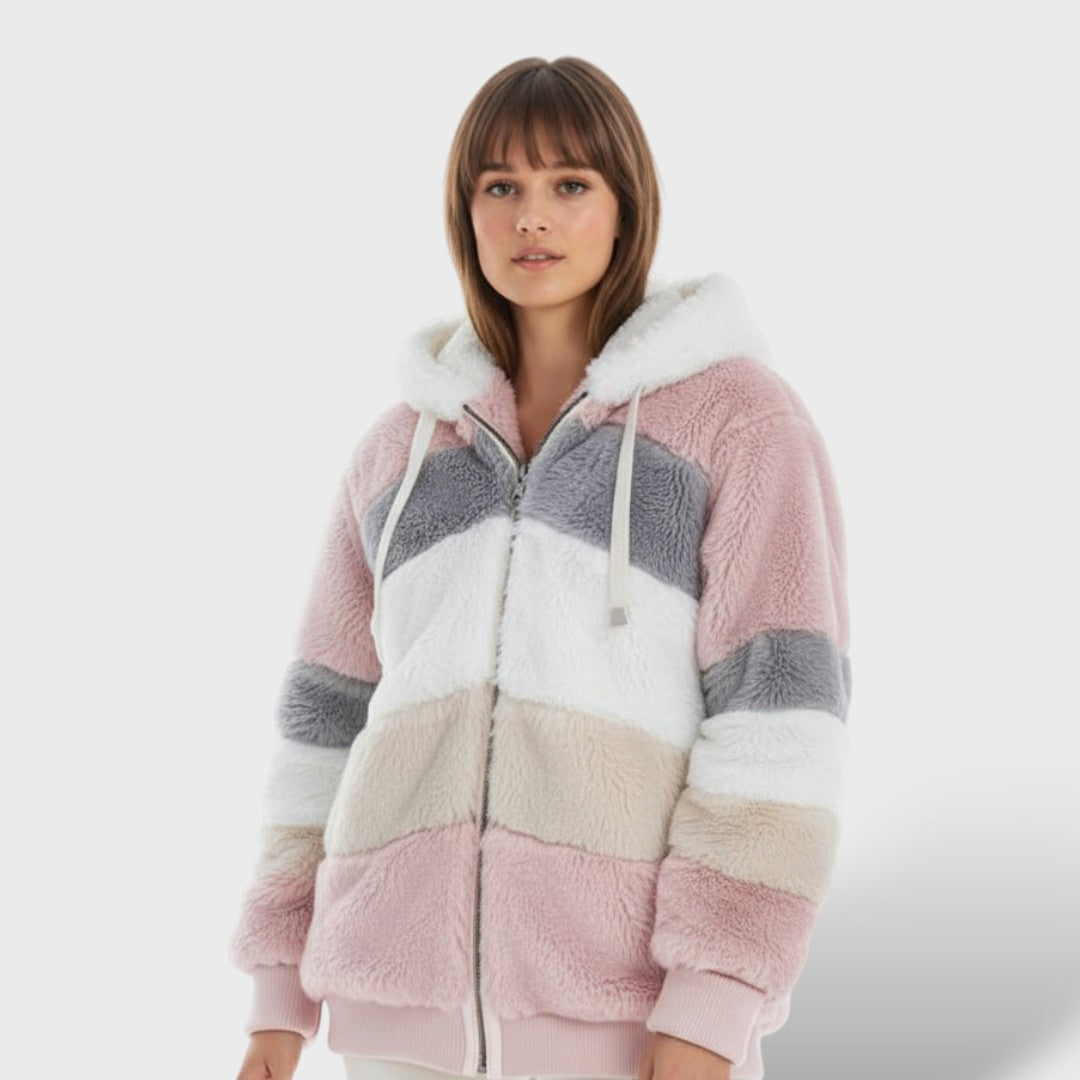 Valeria | Chamarra de Invierno con Capucha y Cremallera