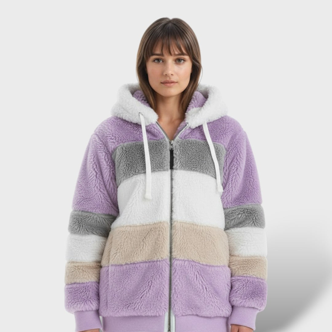 Valeria | Chamarra de Invierno con Capucha y Cremallera