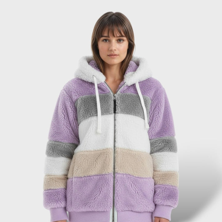 Valeria | Chamarra de Invierno con Capucha y Cremallera