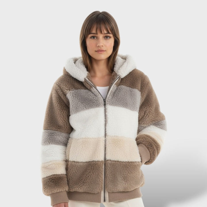 Valeria | Chamarra de Invierno con Capucha y Cremallera