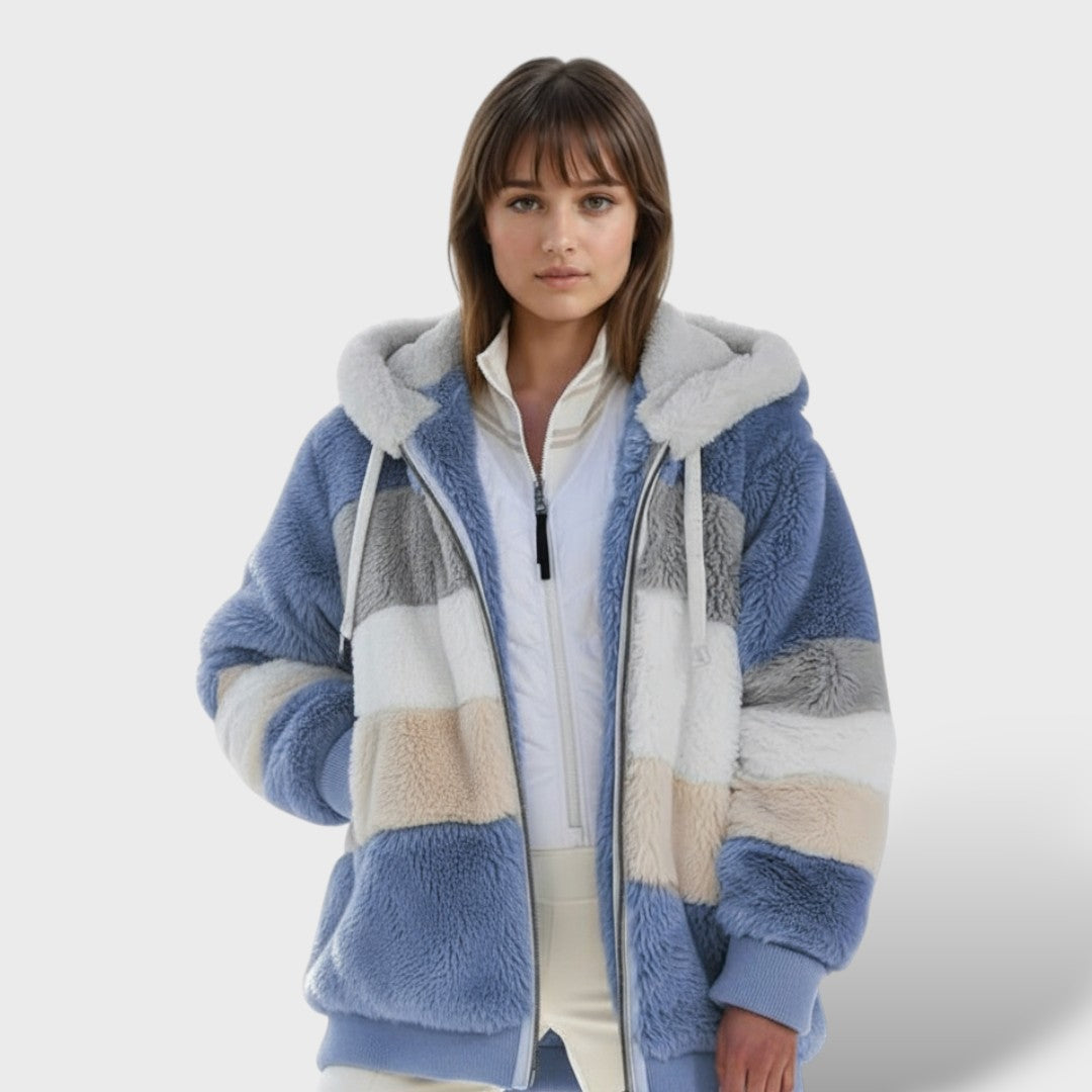 Valeria | Chamarra de Invierno con Capucha y Cremallera