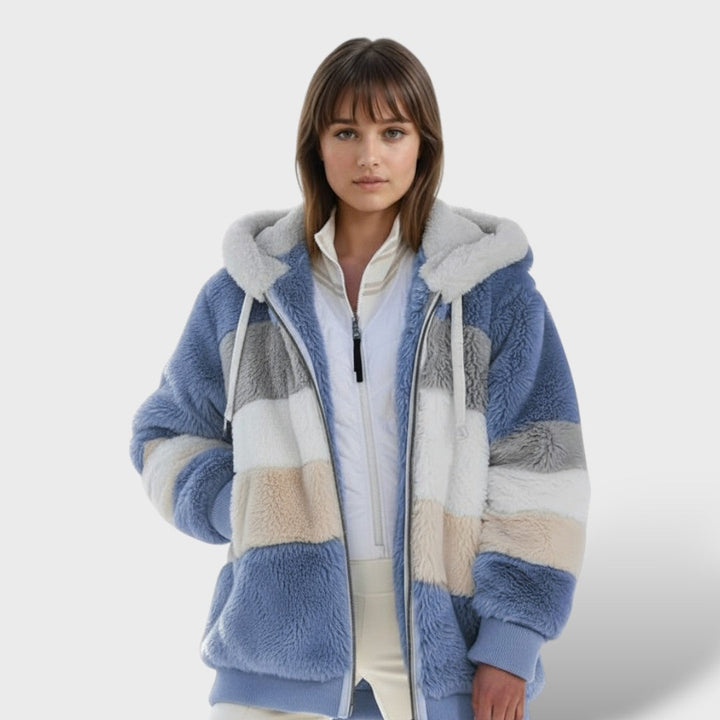 Valeria | Chamarra de Invierno con Capucha y Cremallera