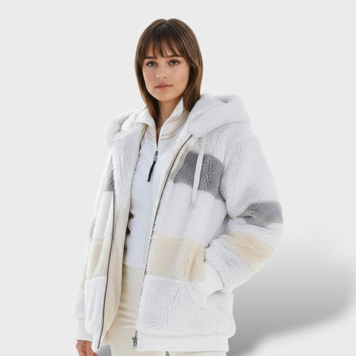 Valeria | Chamarra de Invierno con Capucha y Cremallera
