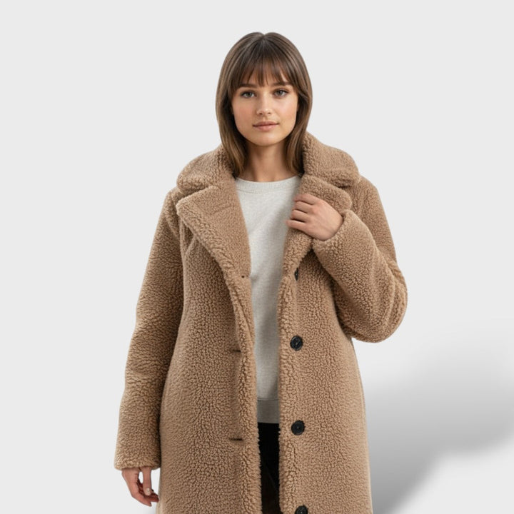 Arlette | Abrigo Largo de Invierno de Pelo Sintético