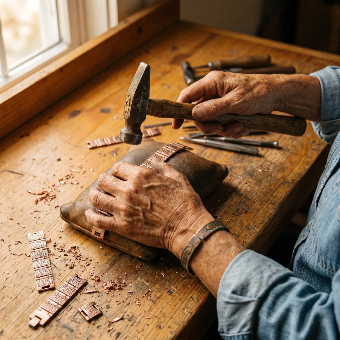 Grit de María | Pulsera de Cobre para Hombre